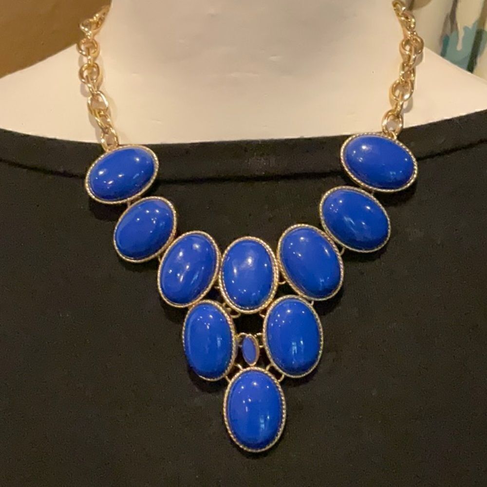 Blue Statement Necklace   